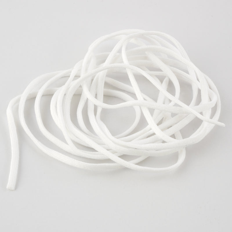 Load image into Gallery viewer, 653683|Dritz 4mm Face Mask Elastic, White, 3 yd