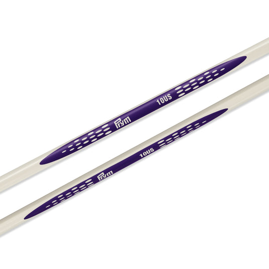 57032|Prym 14" Ergonomic Single Point Knitting Needles, US 10 (6mm)
