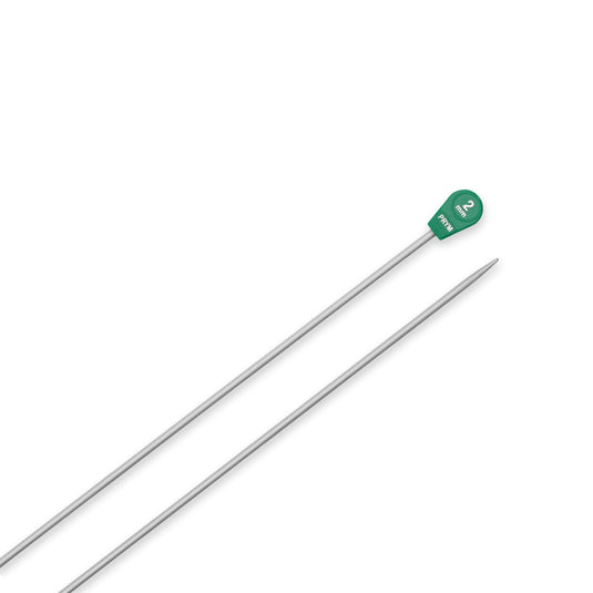 191472|Prym 16" Single Point Aluminum Knitting Needles, 2mm