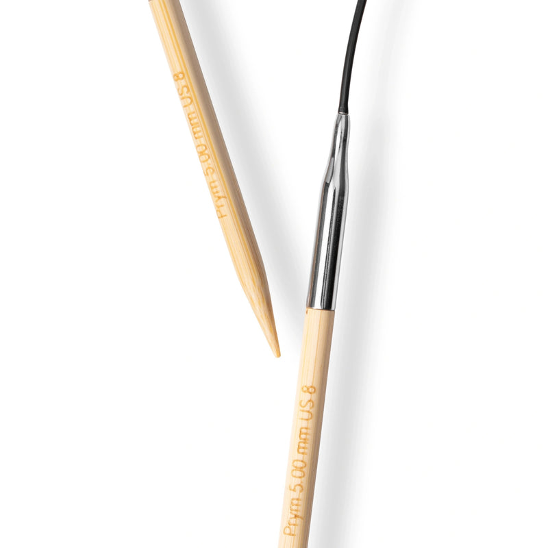 Chargez l'image dans la visionneuse de la galerie, 222528|Prym 16" (40 cm) Circular Bamboo Knitting Needles, US 8 (5 mm)