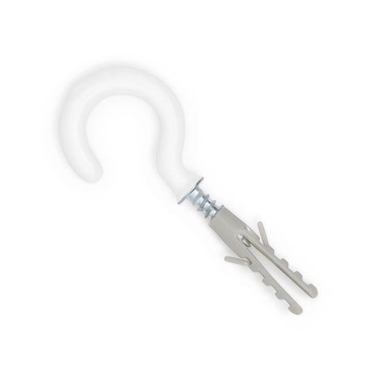 44333|Dritz 1-1/2" Tieback Holder Set, White, 2 Sets