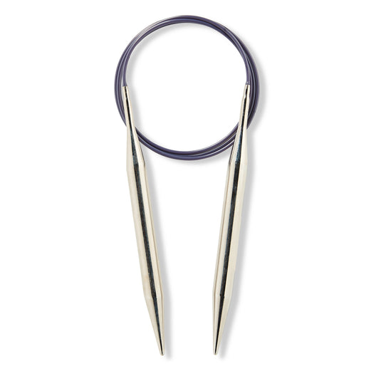 212236|Prym 40" Circular Brass Knitting Needles, 10mm