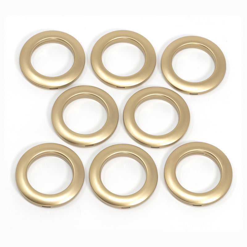 Load image into Gallery viewer, 44364|Dritz 1-9/16" Plastic Curtain Grommets, Matte Gold, 8 Sets
