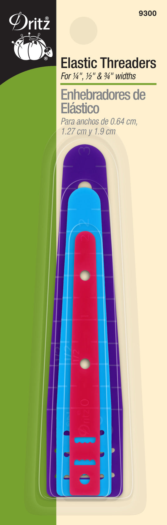 9300|Dritz Elastic Threaders, Assorted