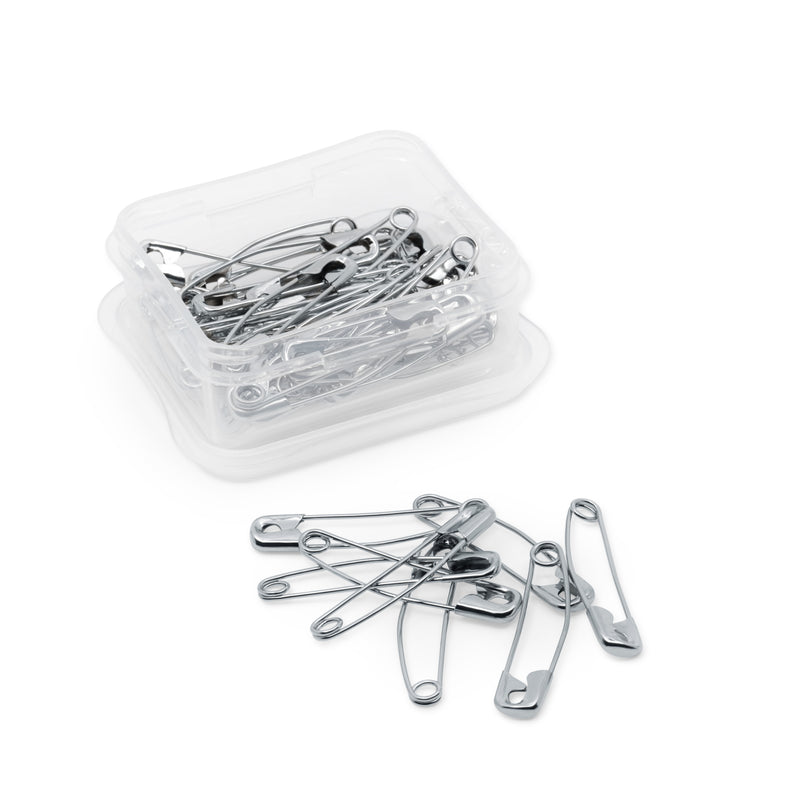 Load image into Gallery viewer, 7216|Dritz 1-1/2" Curved Safety Pins, Nickel, 40 pc