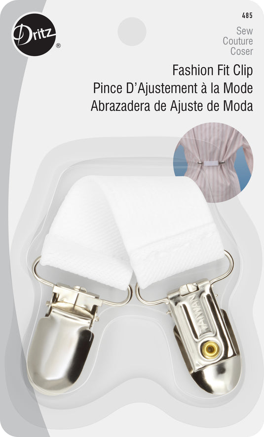 485|Dritz Fashion Fit Clip, 1 pc, White