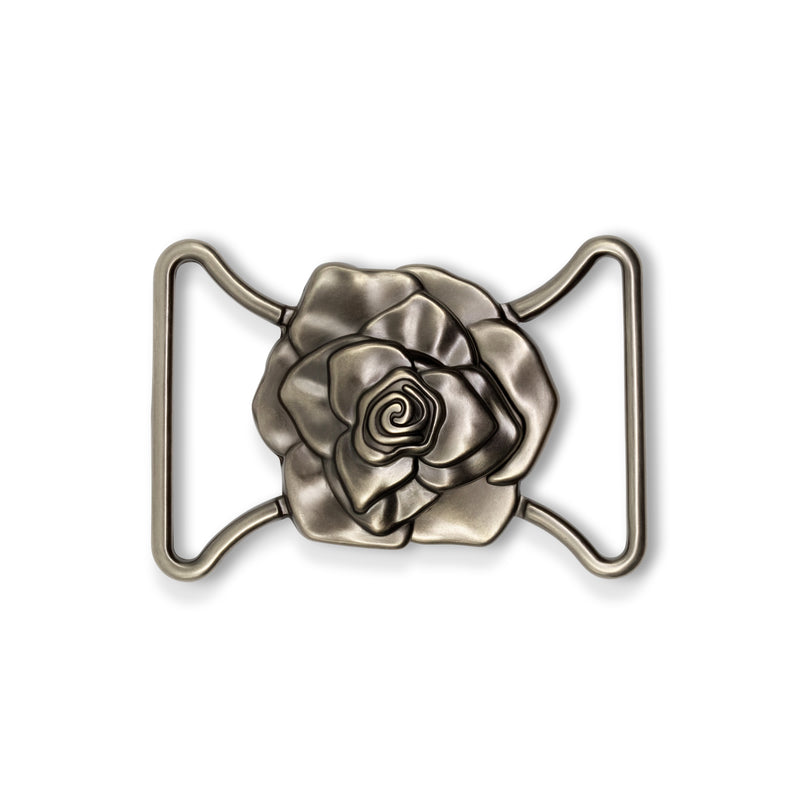Load image into Gallery viewer, 189-68|Dritz Rose Fashion Buckle, Antique Silver