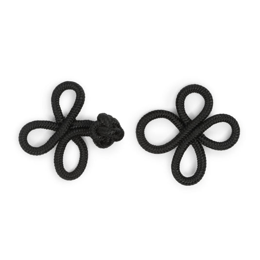 501|Dritz 4" Frog Closure Set, Black