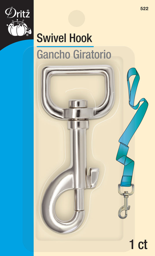 522|Dritz Swivel Hook, Nickel