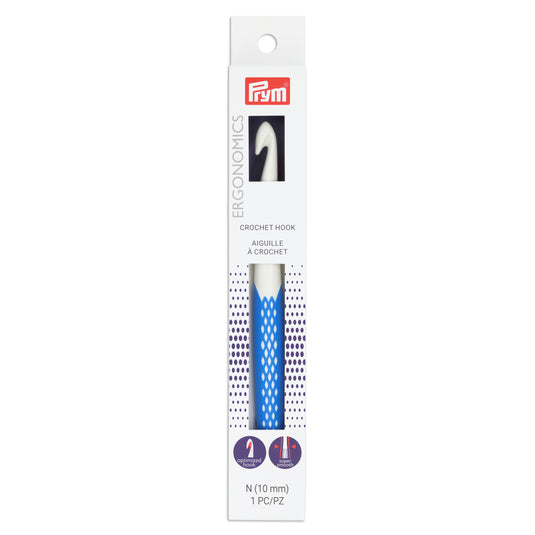 57208|Prym Ergonomic Crochet Hook, US N (10mm)