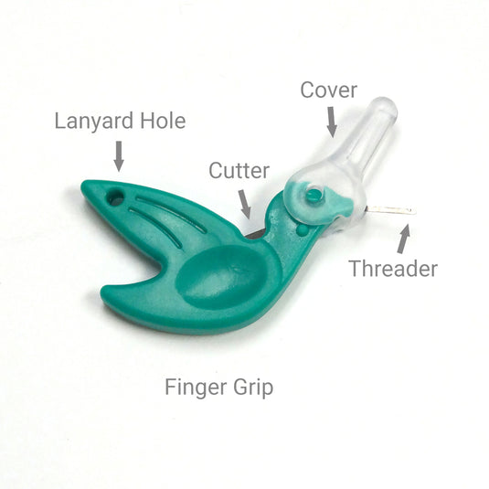 BK166|Dritz Hummingbird Needle Threaders, Green, 12 pc