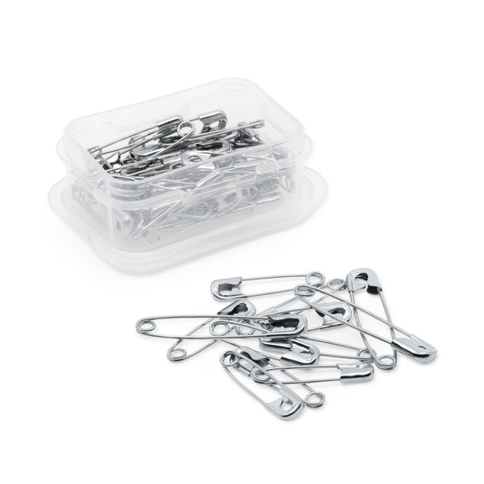 7211|Dritz Safety Pins, Assorted Sizes, Nickel, 50 pc