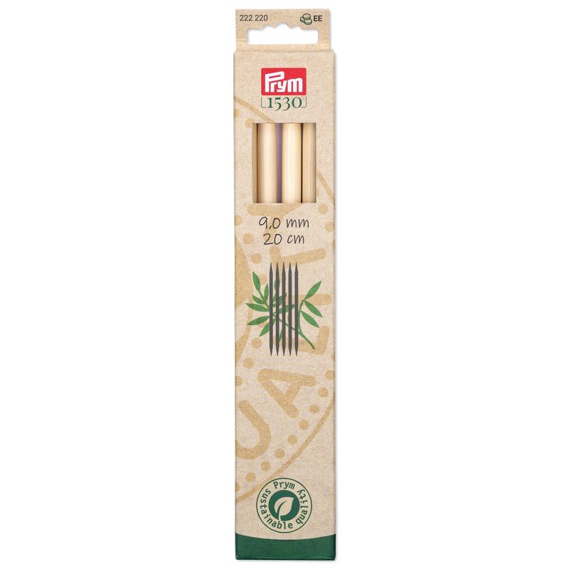 Load image into Gallery viewer, 222220|Prym 8" Double Point Bamboo Knitting Needles, 9mm
