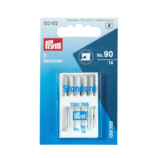 152412|Prym Universal Sewing Machine Needles, Size 14 (No. 90), 5 pc