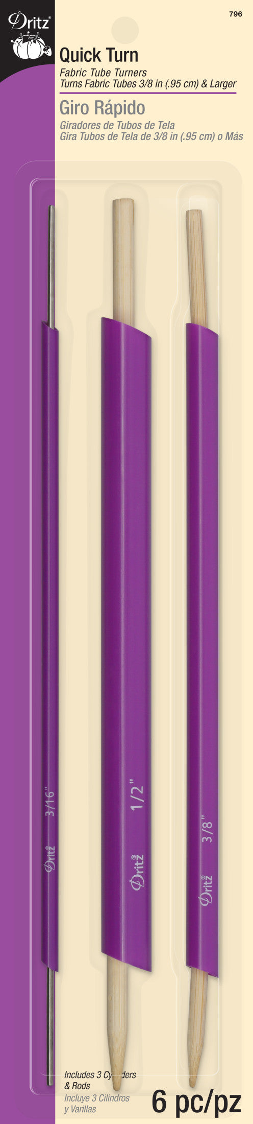 Chargez l'image dans la visionneuse de la galerie, 796|Dritz Quick Turn Fabric Tube Turners
