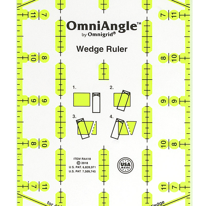 Load image into Gallery viewer, RA418|Omnigrid Wedge Ruler, 4" x 18"