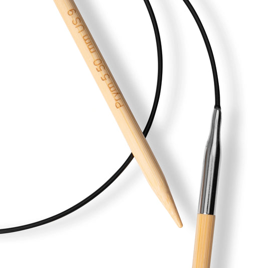 222509|Prym 32" (80 cm) Circular Bamboo Knitting Needles, US 9 (5.5 mm)