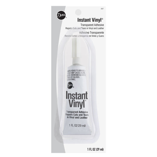 397|Dritz Instant Vinyl, Transparent Adhesive, 1 fl. oz.