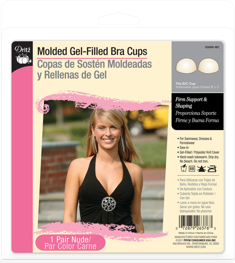 Chargez l'image dans la visionneuse de la galerie, 53090-BC|Dritz Molded Gel-Filled Bra Cups, Beige, B/C Cup