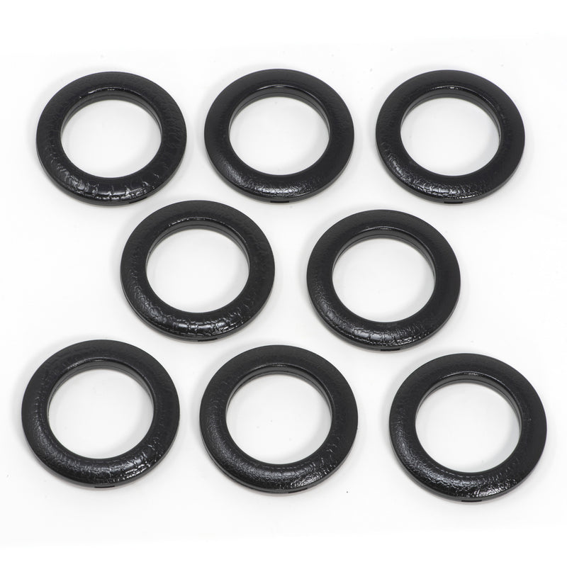 Load image into Gallery viewer, 44464|Dritz 1-9/16" Plastic Curtain Grommets, Black Textured, 8 Sets
