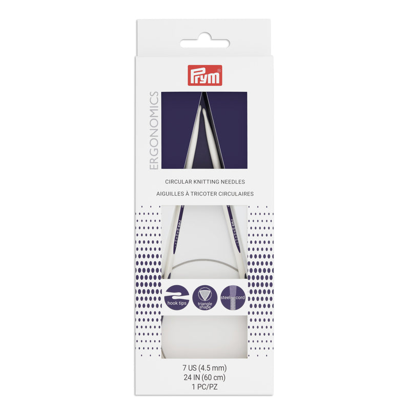 Load image into Gallery viewer, 57078|Prym 24" Ergonomic Circular Knitting Needles, US 7 (4.5mm)