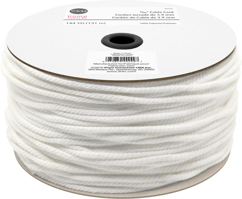 Chargez l'image dans la visionneuse de la galerie, 44242|Dritz 5/32" Cable Cord, White, 144 yd