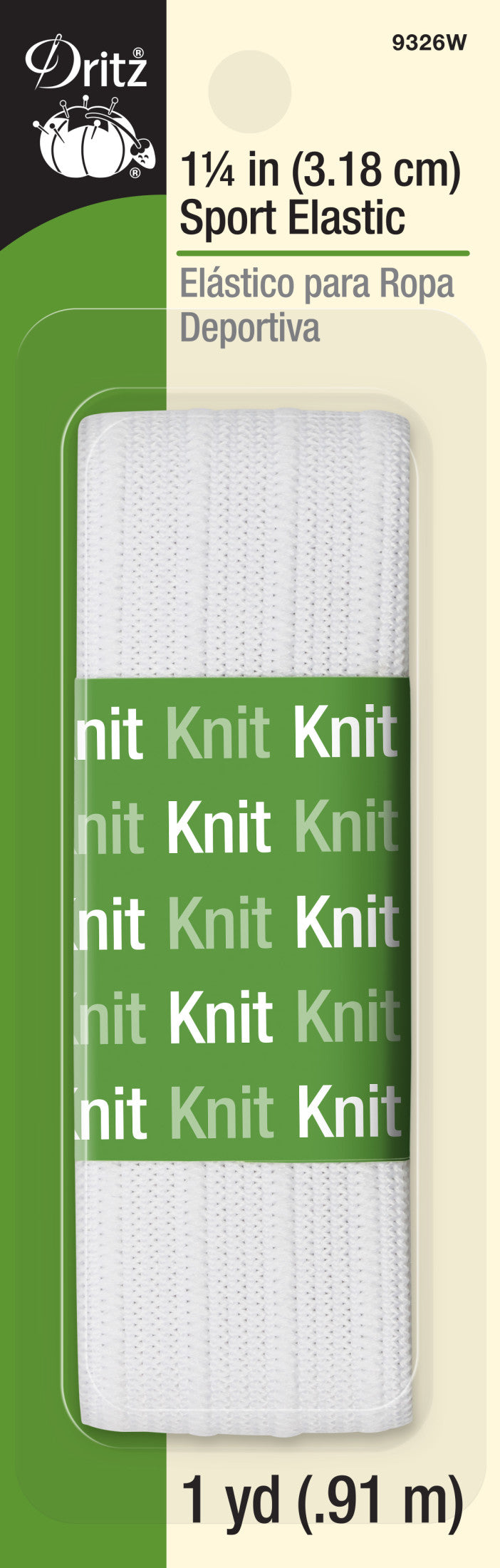 Chargez l'image dans la visionneuse de la galerie, 9326W|Dritz 1-1/4" Sport Elastic, White, 1 yd
