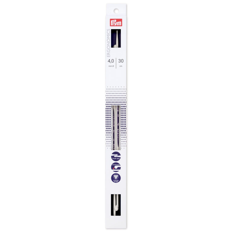 Chargez l'image dans la visionneuse de la galerie, 190304|Prym 12" Ergonomic Single Point Knitting Needles, 4mm