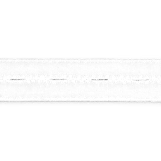 9347W|Dritz 5/8" Buttonhole Elastic, White, 1 yd