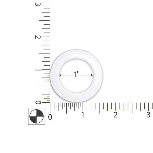 44371|Dritz 1" Plastic Curtain Grommets, White, 8 Sets