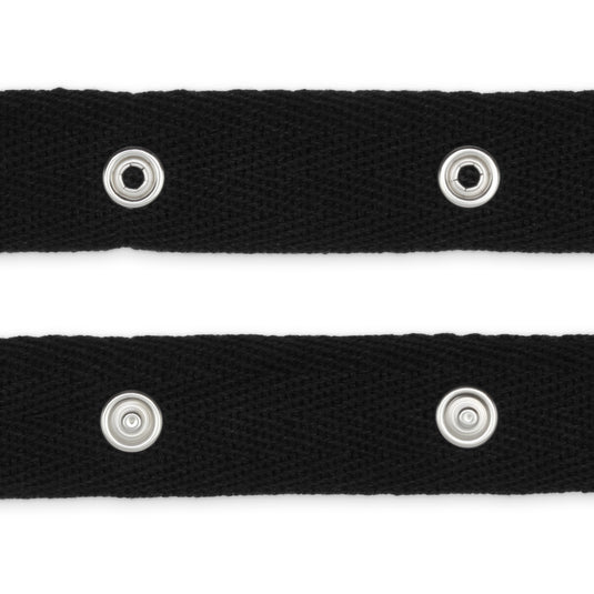 28607-1|Dritz Snap Tape with Metal Snaps, Black, 8 yd
