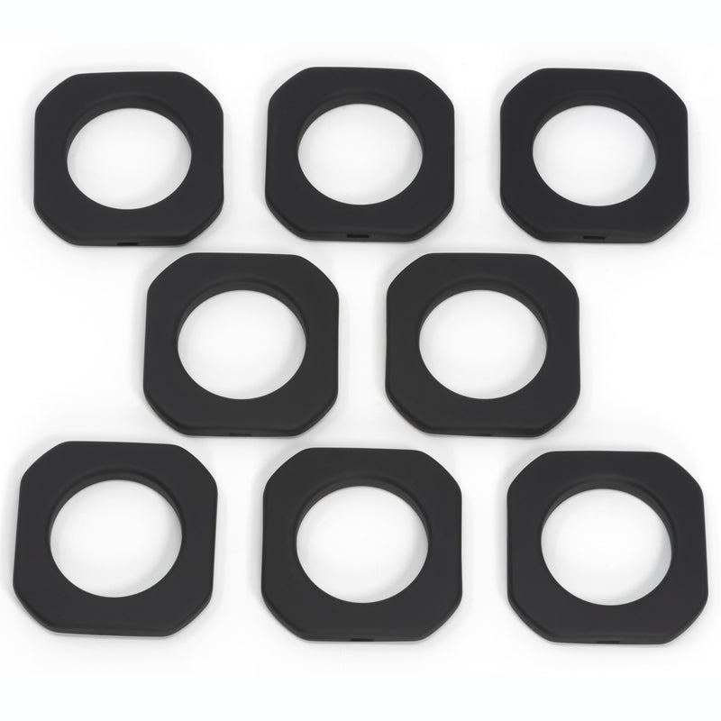 Load image into Gallery viewer, 44398|Dritz 1-9/16" Square Plastic Curtain Grommets, Matte Black, 8 Sets