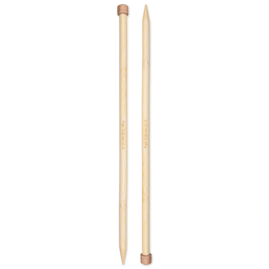 222110|Prym 13" Single Point Bamboo Knitting Needles, 10mm