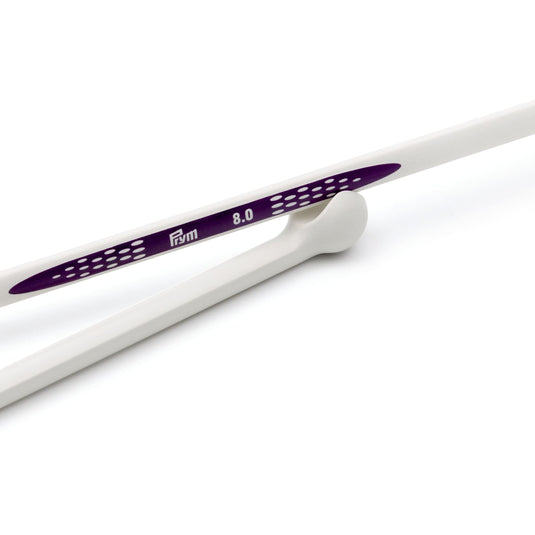190311|Prym 12" Ergonomic Single Point Knitting Needles, 8mm