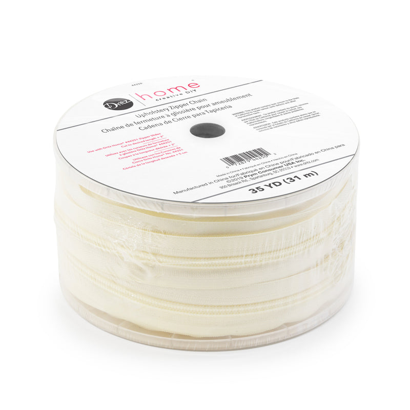 Load image into Gallery viewer, 44250|Dritz Nylon Upholstery Zipper Chain, Cream, 35 yd