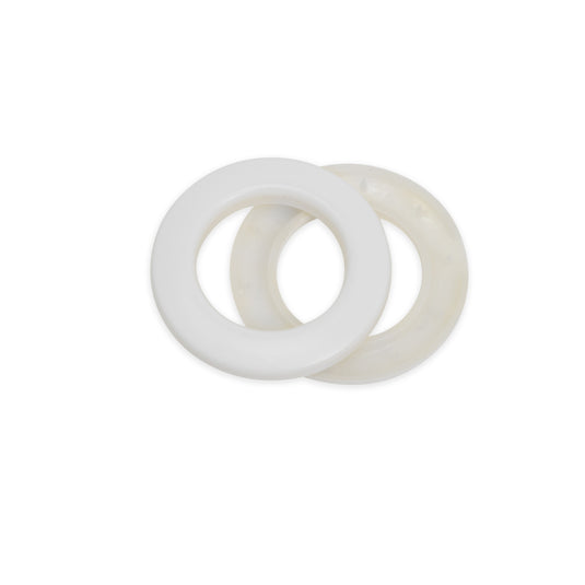 44371|Dritz 1" Plastic Curtain Grommets, White, 8 Sets