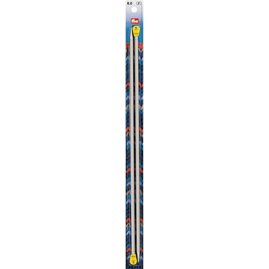 191480|Prym 16" Single Point Aluminum Knitting Needles, 6mm