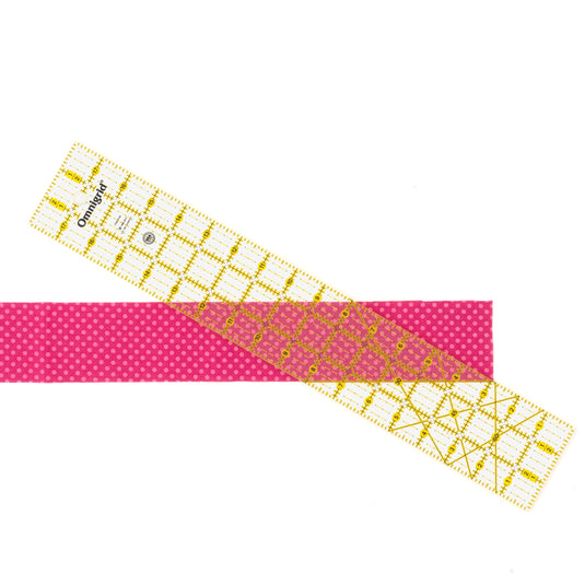 R18A|Omnigrid Rectangle Ruler with Angles, 3" x 18"