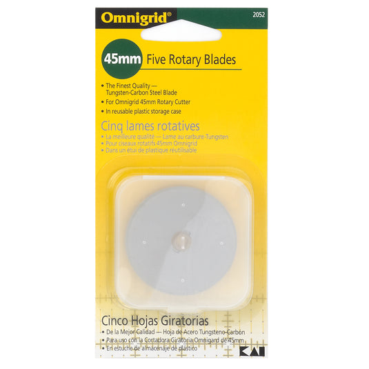 2052|Omnigrid Rotary Replacement Blades 5-Pack, 45 mm