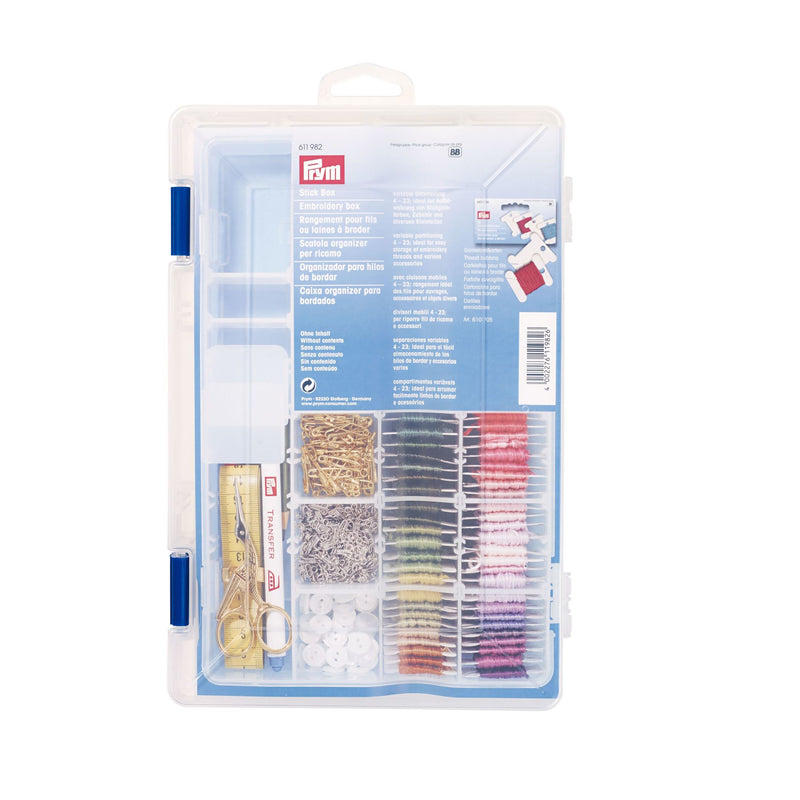 Chargez l'image dans la visionneuse de la galerie, 611982|Prym Embroidery Box, Clear, 23 Compartments