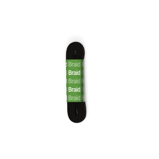 9332B|Dritz 1/2" Black Braided Elastic, 1-1/2 yd