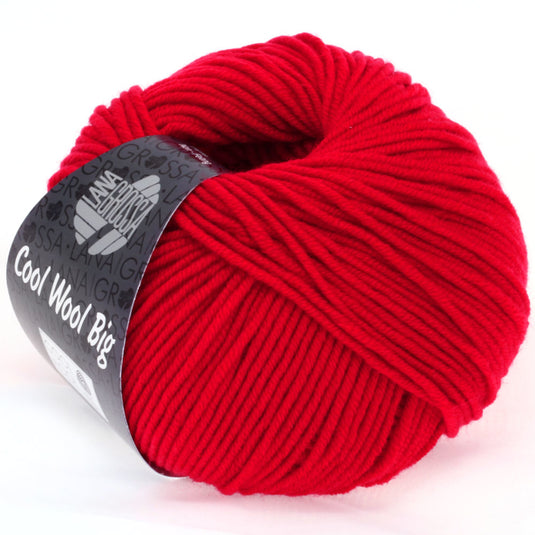 0640648|Lana Grossa Cool Wool Big Yarn, Carmine