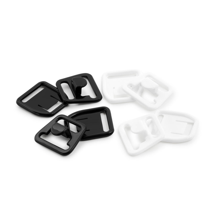 Chargez l'image dans la visionneuse de la galerie, 56698-12-66|Dritz Nursing Bra Clips, Black &amp; White, 4 Sets, 1/2"