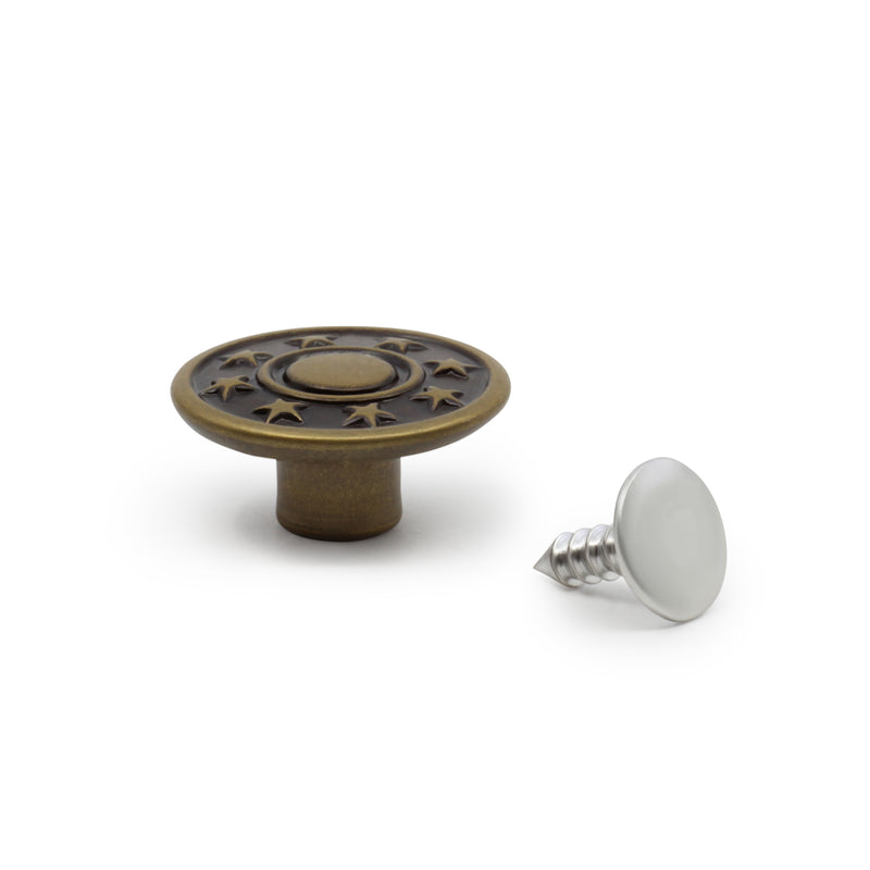 Chargez l'image dans la visionneuse de la galerie, 4-38|Dritz Jean Buttons, 6 pc, Antique brass