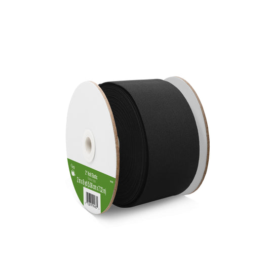 9483B|Dritz 2" Knit Elastic, Black, 8 yd