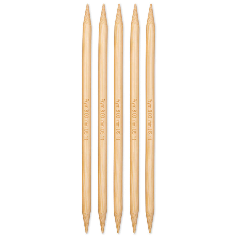 Load image into Gallery viewer, 222219|Prym 8" Double Point Bamboo Knitting Needles, 8mm
