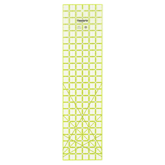 RN24|Omnigrid Omnigrip Non-Slip Rectangle Ruler, Neon, 6" x 24"