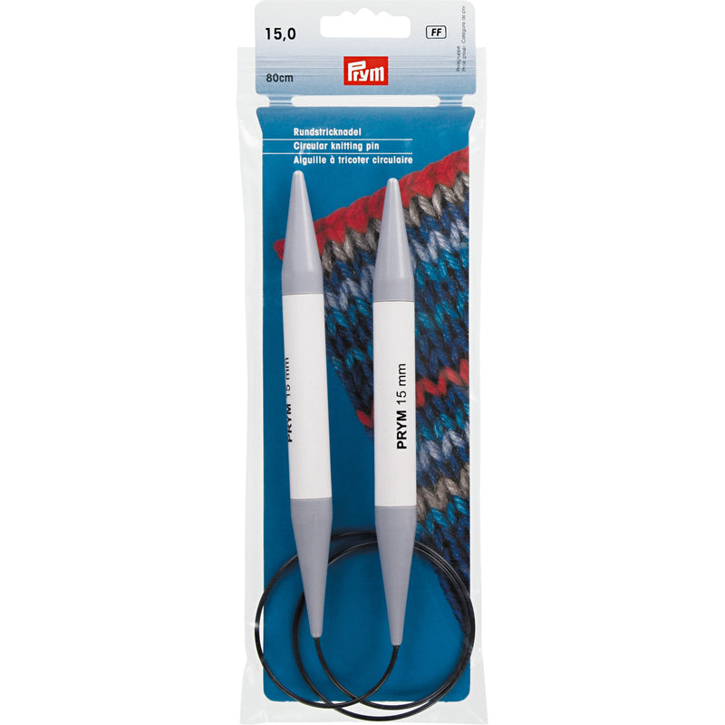 Chargez l'image dans la visionneuse de la galerie, 211317|Prym 32" Circular Plastic Knitting Needles, 15mm