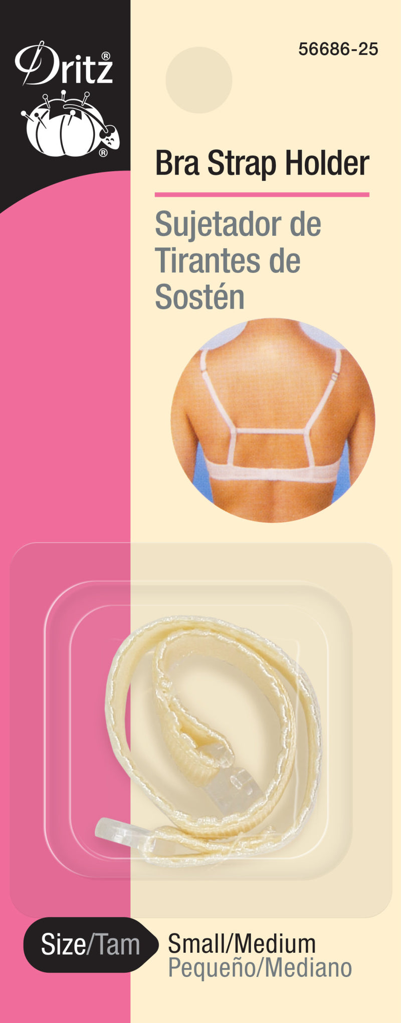 Chargez l'image dans la visionneuse de la galerie, 56686-25|Dritz Bra Strap Holder, Small/Medium, Beige