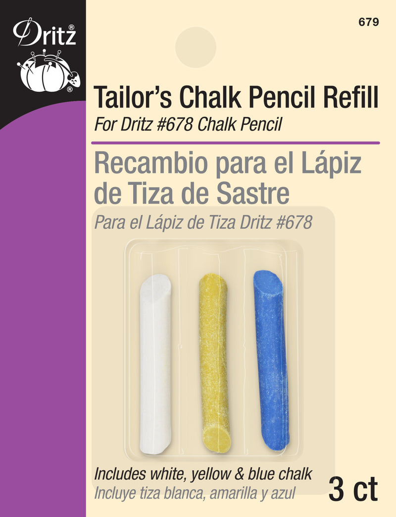Chargez l'image dans la visionneuse de la galerie, 679|Dritz Tailors Chalk Pencil Refill, Assorted, 3 pc